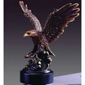 Resourceful Eagle Award. 8"h x 7-1/2"w. Copper Finish Resin.